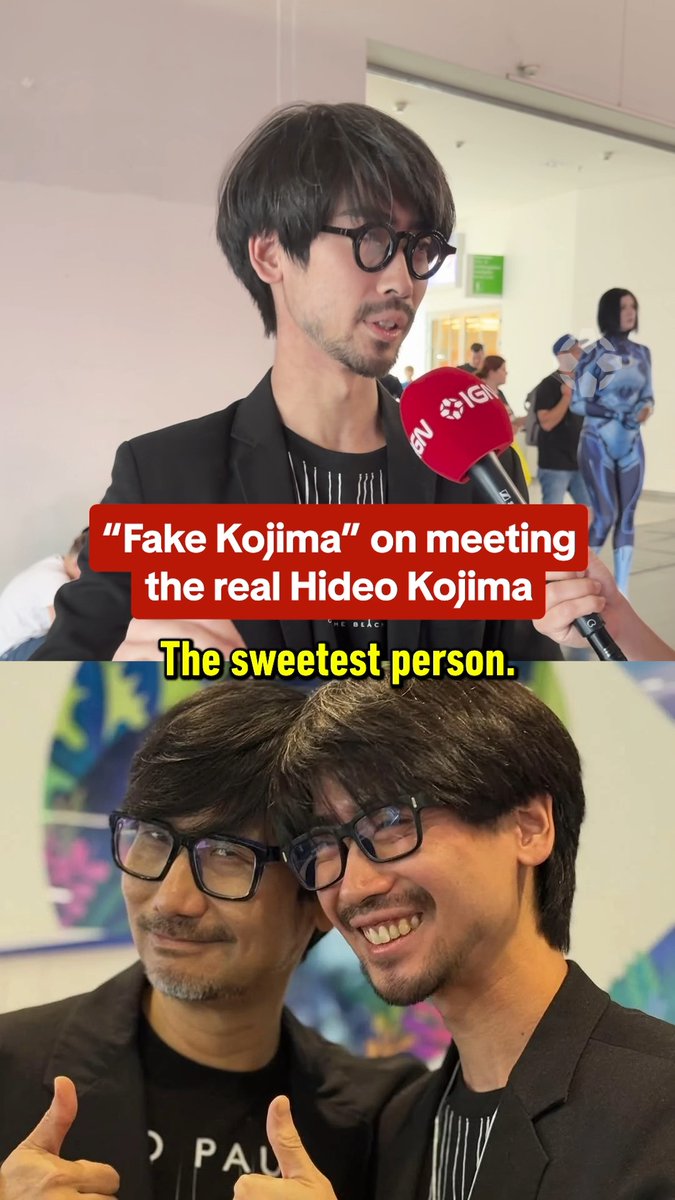 We asked Akihito aka "Brazilian Kojima" what it was like meeting the real Hideo Kojima! #gamescom2026