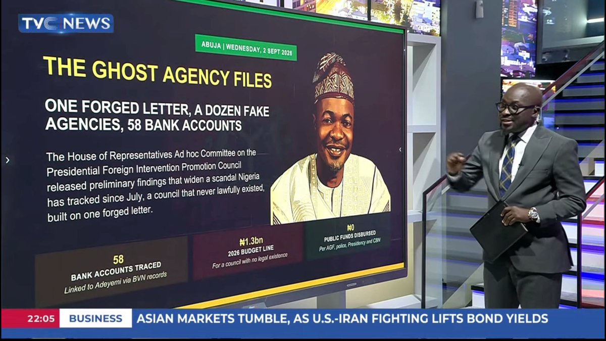 House of Reps uncovers 12 more fake government agencies, 58 bank accounts and 39 government INSIDERS ~ all linked to Adeniyi Adeyemi. But how did this network operate inside government, and how far does it really go? I break down the latest revelations from the House committee, the paper trail, the money trail and the questions this investigation now raises. And there’s more… I also spoke exclusively with the Chairman of the House Ad Hoc Committee, Yusuf Gagdi, about these explosive new findings. Watch the breakdown.
