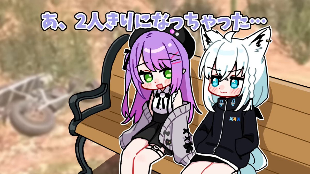 トワを口説こうとするも失敗して開き直るフブキ #TOWART #絵フブキ