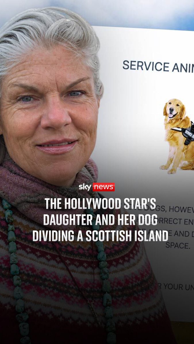 Claire Kellerman, daughter of MASH actress Sally Kellerman sues Outer Hebrides island cafe for refusing her dog entry Sky's Connor Gillies visits the remote island where the community centre is facing bankruptcy after refusing entry