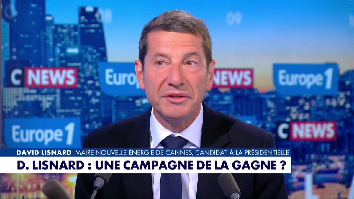 "J'ai la gagne pour faire gagner le pays, je veux aller jusqu'au bout" déclare David Lisnard #LaGrandeInterview #Europe1