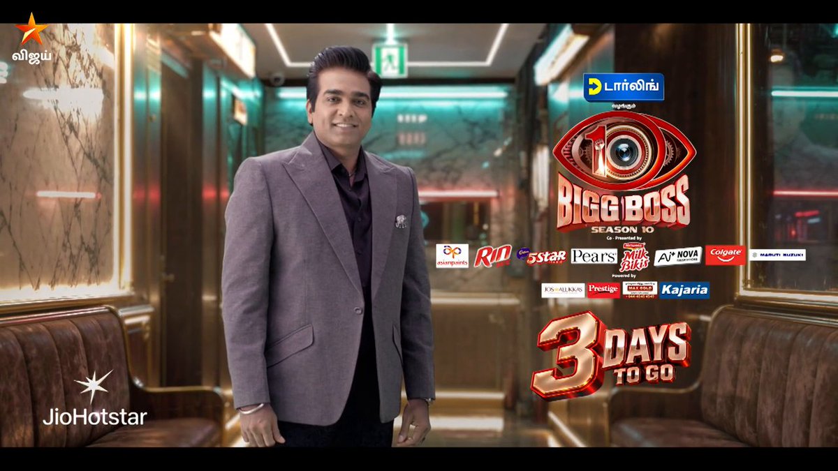 3 Days To Go | Bigg Boss Tamil Season 10 😎🔥 Bigg Boss Tamil Season 10 🔥 GRAND LAUNCH - செப்டம்பர் 6 மாலை 6 மணிக்கு நம்ம விஜய் டிவில.. #Ottikichi #VijaySethupathi #BiggBossTamilSeason10 #CarniVizha #BiggBossSeason10Tamil #BiggBoss10 #BiggBossSeason10 #BiggBossTamil #BB10 #BiggBossSeason10 #VijayTV #VijayTelevision