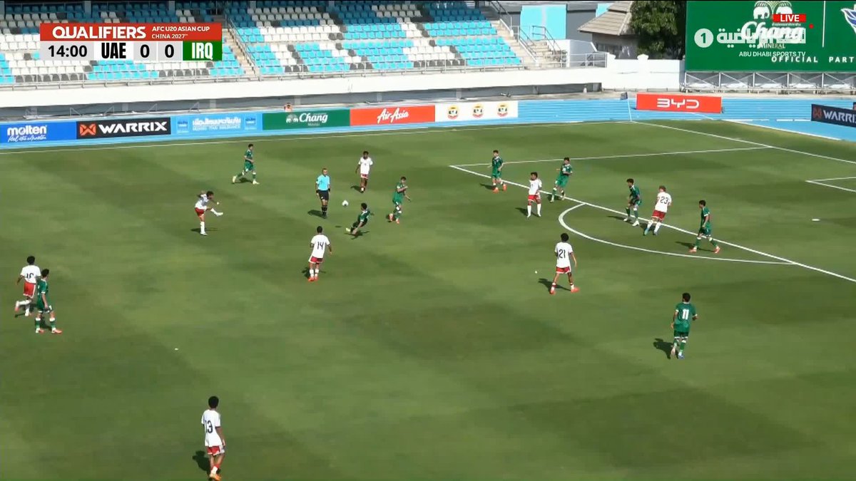 منتخبنا الوطني يفتتح التسجيل ويحرز أول أهداف المباراة 🇦🇪⚽️ #الإمارات_العراق تصفيات كأس آسيا تحت 20 عاماً | #أبوظبي_الرياضية 1️⃣