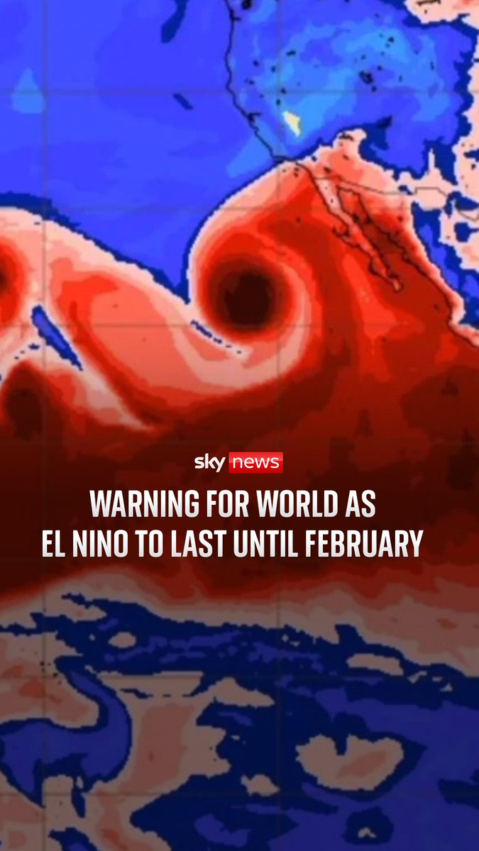 Experts warns it is 'almost certain' that this year's El Nino will intensify into a very strong event in the coming months. Sophy Ridge and Wilfred Frost speak to Secretary-General of The World Meteorological Organisation Celeste Saulo on the extreme weather
