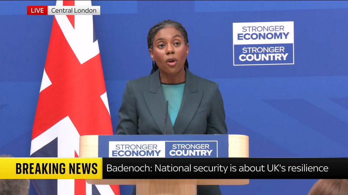 🗣️ "Conflict is coming." Kemi Badenoch outlines how the Conservatives would increase defence spending to 3% by 2030 if they were in government. 📺 Sky 501, Virgin 602, Freeview 233 and YouTube