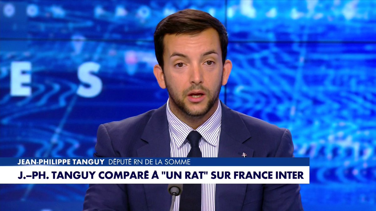 «Ça ne m'a pas empêché de dormir», a réagi le député RN de la Somme, Jean-Philippe Tanguy, après avoir été comparé à un rat par un humoriste de France Inter. #100Frontieres Toute l'info est à retrouver sur