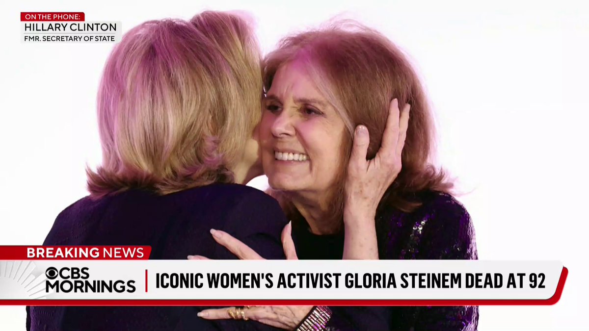 Gloria Steinem was “burning bright to the very last hour of her life,” former Sec. of State Hillary Clinton says of the iconic women’s activist, who died in her New York City home Wednesday. Sec. Clinton reflects on their friendship and Steinem’s legacy: “The fight is worth it.”