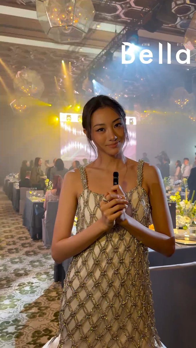 Gawon at HK fashion show Gala Dinner