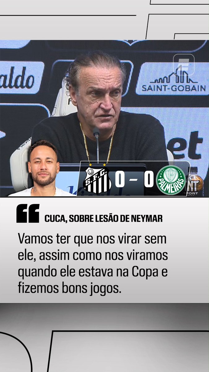 Cuca, sobre a lesão de Neymar: "Vamos ter que nos virar sem ele." 🎥 ESPN Brasil | SportsCenter Brasil