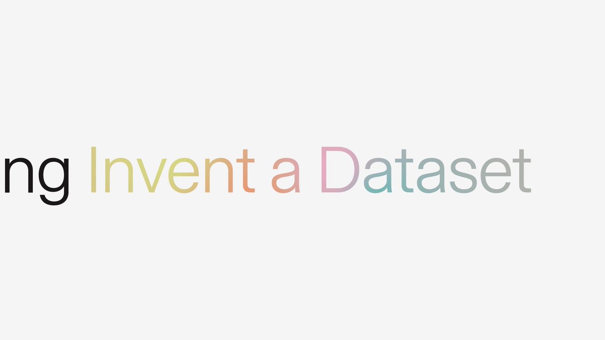 Introducing Invent a Dataset. Describe the dataset you need. Get a structured, training-ready dataset back. No existing data needed. Dataset creation used to start with collection. Now it starts with specification.