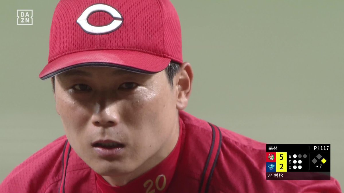 眼光鋭く 栗林良吏 初の二桁奪三振 7回6安打2失点10奪三振 ⚾️中日×広島 #carp