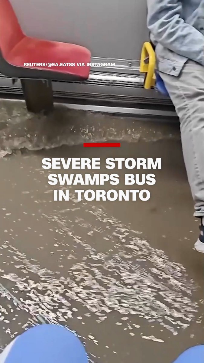 A powerful thunderstorm hit Toronto Wednesday night, closing roads and leaving tens of thousands without power.