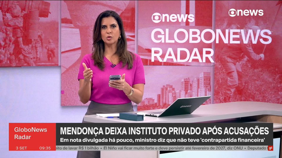 Mendonça deixa sociedade em instituto privado e diz que nunca teve lucro . Nas últimas semanas, o Iter foi citado por questionamentos sobre sua atuação e contratos com órgãos públicos ➡️ #GloboNewsRadar - de segunda a sexta, às 8h30, na #GloboNews. Assista na TV e no Globoplay