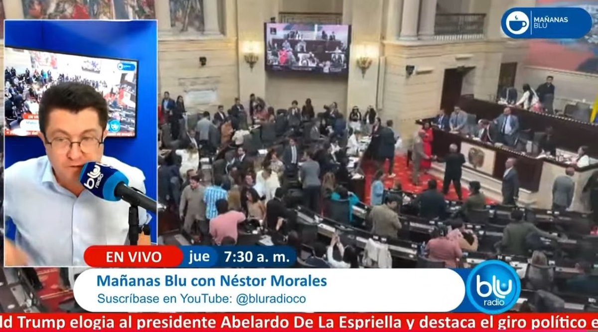 El lambón de Ricardo Ospina corta a Héctor Riveros cuando éste empieza a decir factos sobre las mentiras de Abelardo de la Espriella. Ricardo le dice que termine que “no tiene tiempo para eso” y se refugia en los oyentes para refutarlo diciendo “un oyente dijo…”. BluRadio es una cloaca.