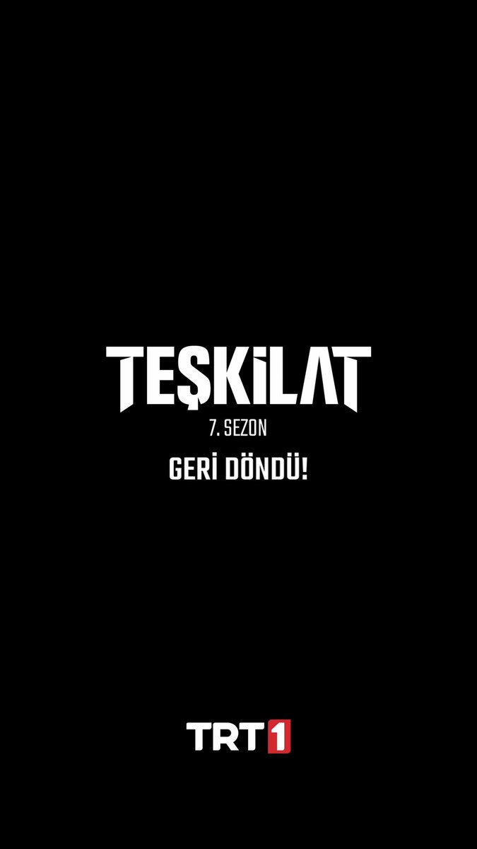 Şüphe yok, durmak yok! 💥 #ŞimdiDahaYakınız #Teşkilat 7. Sezonuyla yakında TRT 1’de!