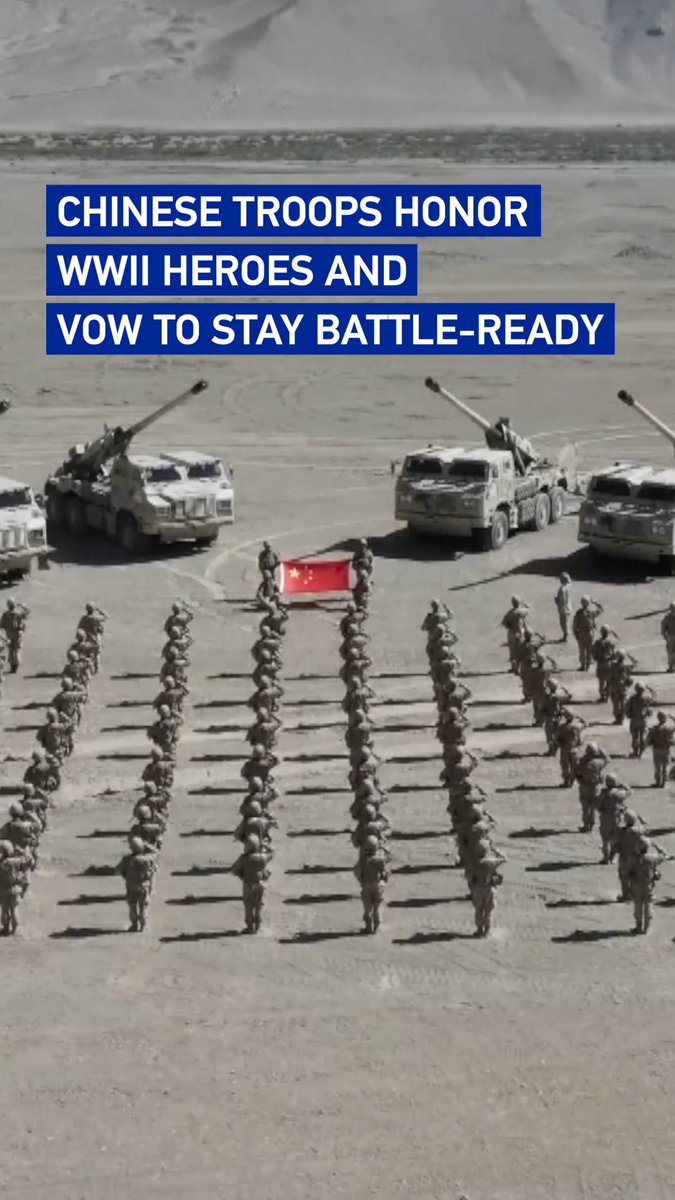 Chinese troops honor WWII heroes and vow to stay battle-ready