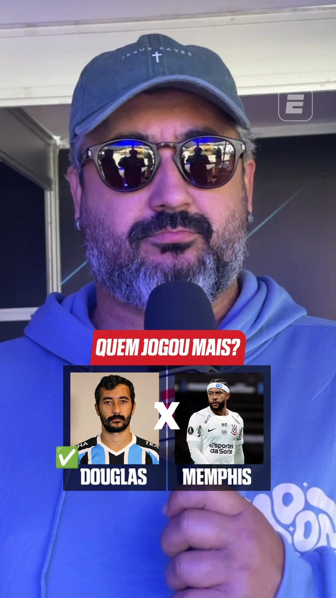 QUEM JOGOU MAIS? 🤔 Douglas dos Santos, ex-jogador de Corinthians e Grêmio, participou de um desafio e teve que escolher quem jogou mais entre ele e alguns jogadores do futebol brasileiro. Concorda com as escolhas dele, fã de esportes? 👀 #FutebolNaESPN