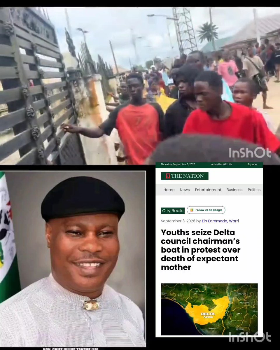 “Off that generator!” Protest erupts in Burutu, Delta State, as angry youths reportedly storm the local government facilities, switch off the generator and insist that since they do not have electricity, the Chairman does not deserve to have one. The youths also reportedly dragged a boat belonging to him ashore. According to The Nation Newspaper, the protest was triggered by the de@th of an expectant mother and her unborn child after she allegedly failed to receive timely medical attention at the government-owned General Hospital in Burutu on Monday.