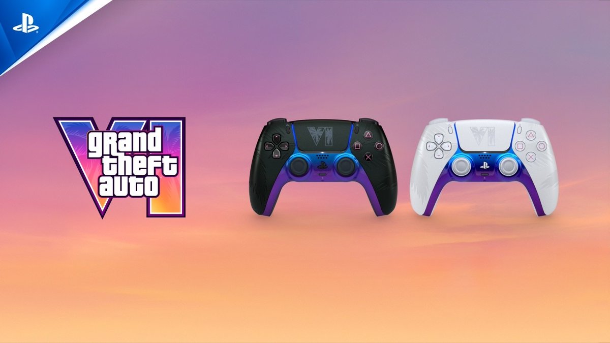 Découvrez les DualSense Édition Limitée Grand Theft Auto VI, inspirées de Vice City et disponibles le 19 novembre. Les précommandes débuteront le 10 septembre à 10h00.