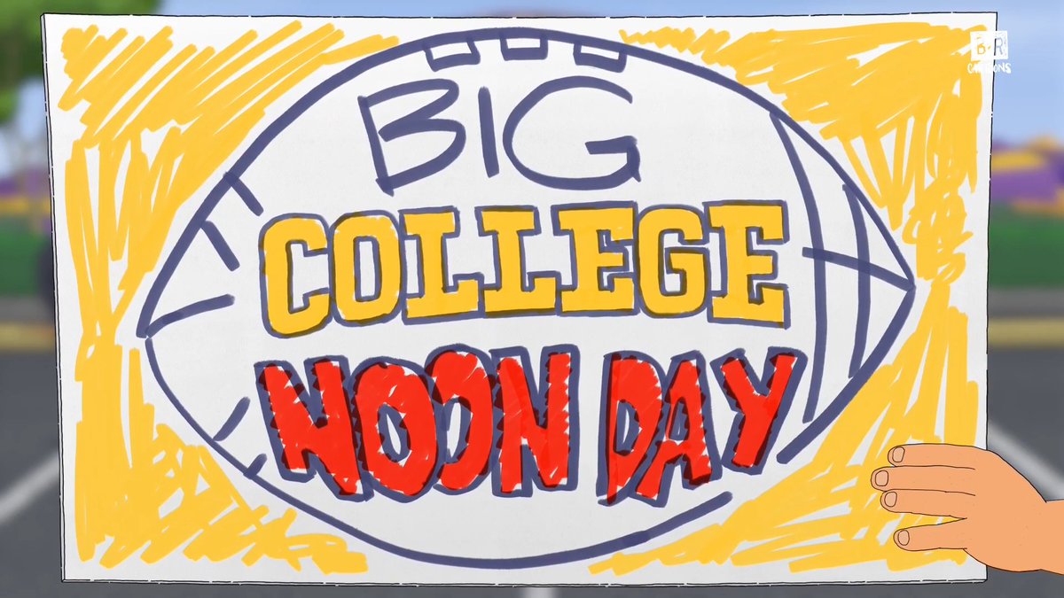 Four guys. Tailgating. College football 🏈 Trailer for new B/R cartoon show dropping in an hour 🚨