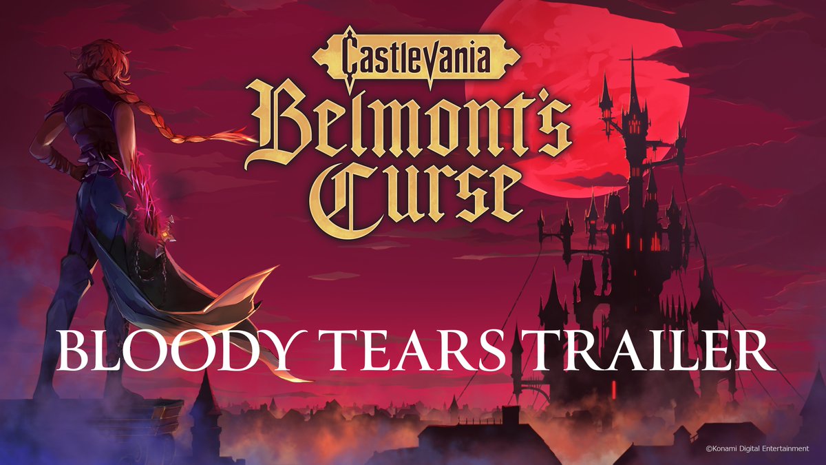 『Castlevania: Belmont’s Curse』Bloody Tears Trailer公開! 「Bloody Tears」のアレンジ曲をBGMに、新たなアクション、ボスが登場。 そして、その先でローズを待ち受けるものとは…? 2026年10月15日(木)発売&予約受付中! 詳細は公式サイトをチェック! #Castlevania #CastlevaniaBC