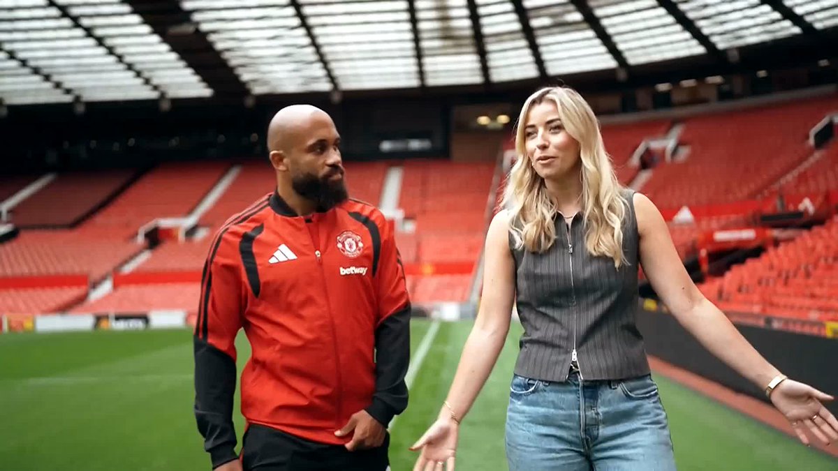"He looks very happy to be with us" Bryan Mbeumo speaking about Marcus Rashford's return to Manchester United 🔴