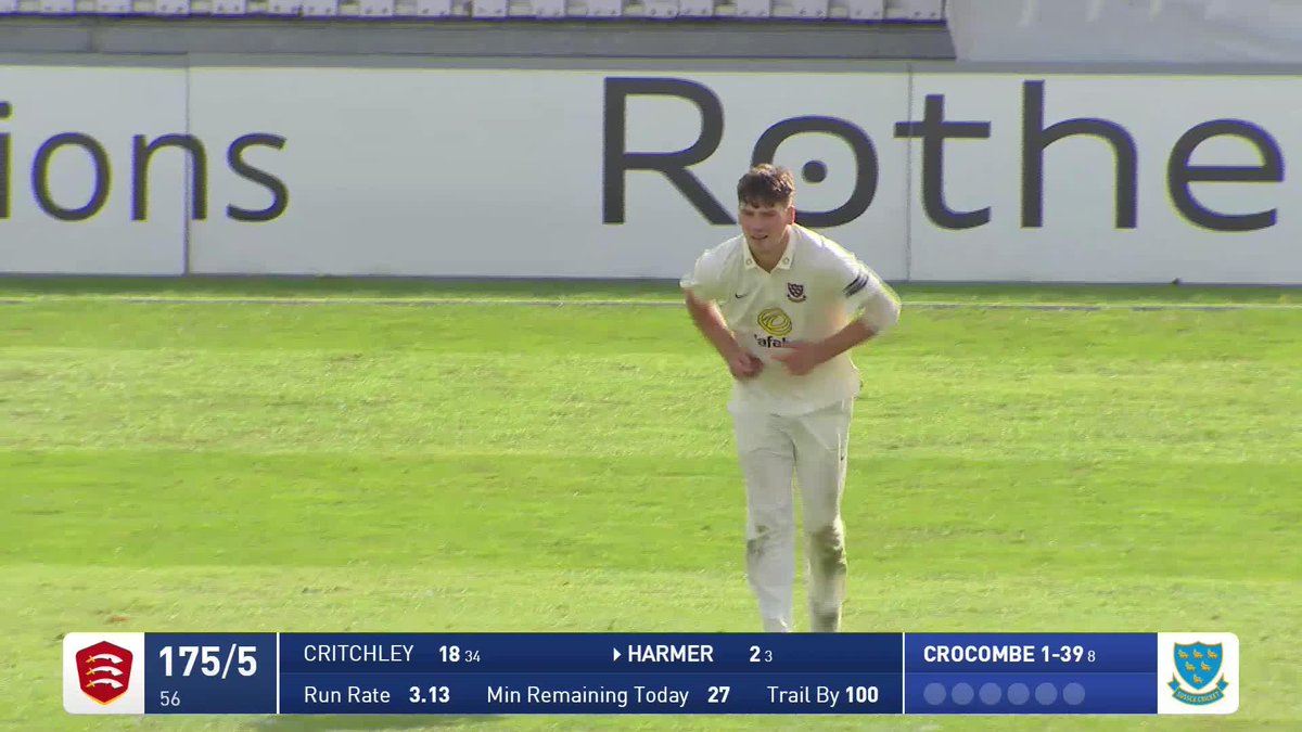 Henry Crocombe has taken his SECOND Sussex hat-trick in the space of ONE WEEK