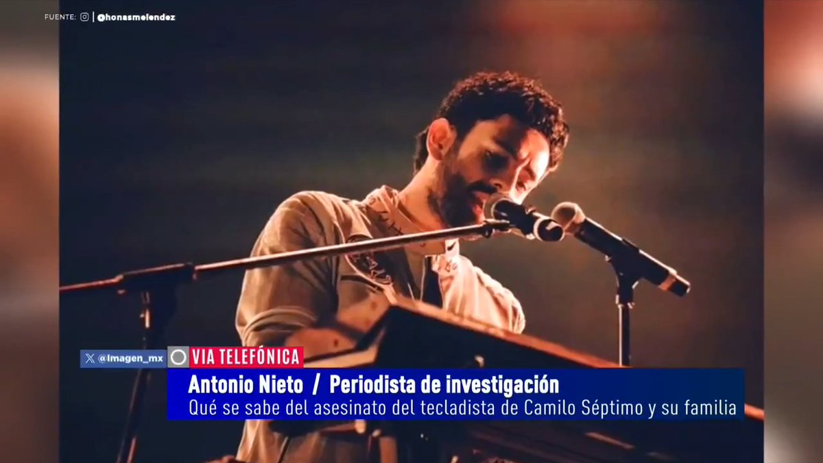 🚨 ¿Qué se sabe del asesinato del tecladista de #CamiloSéptimo, #JonathanMeléndez, y su familia? Antonio Nieto (Antonio Nieto), periodista de investigación, reconstruye paso a paso los hechos en la #PrimeraEmisión con Pascal.