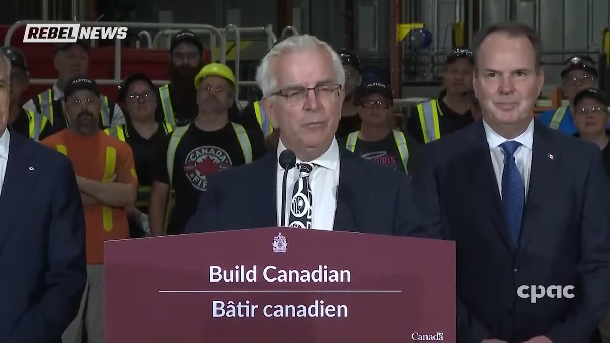 Liberal MP Marcus Powlowski delivers a land acknowledgement ahead of Mark Carney's press conference in Thunder Bay. "Let me start off by acknowledging we're on the ancestral grounds of Fort William First Nation," he says.