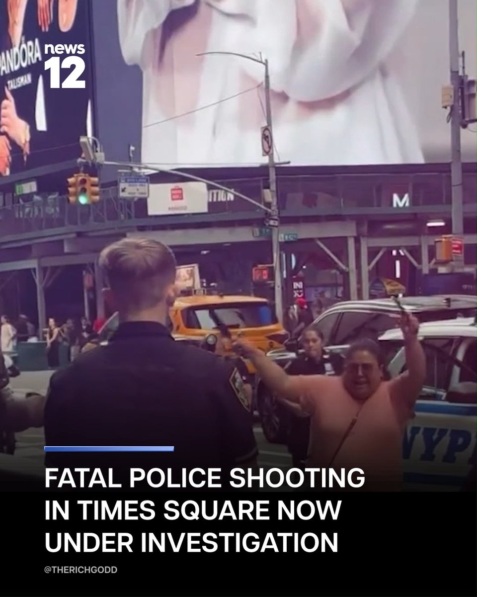 AG INVESTIGATION: New York's attorney general is investigating the fatal police shooting in the #TimesSquare stabbing attack. -