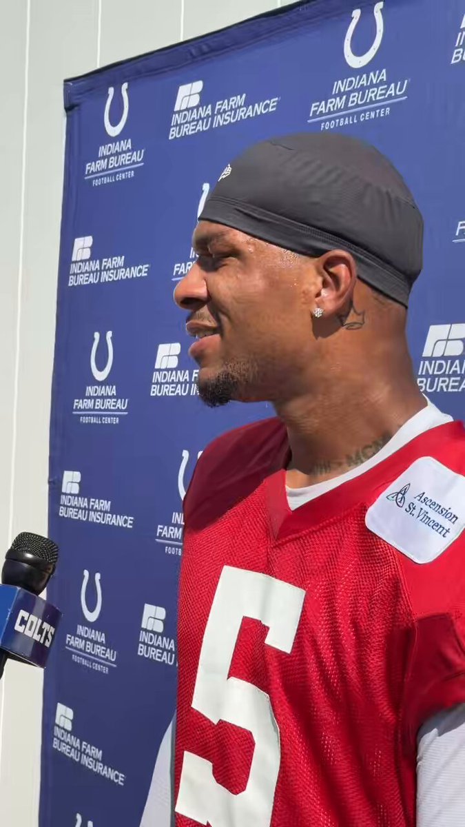 Anthony Richardson Sr. on being named the #Colts’ backup QB: “I’m honored. … I’m just thankful that they believe in me enough to promote me to QB2.” But what about the trade request? “I’m here. I’m not really thinking about that. I haven’t talked to my agent about that …”