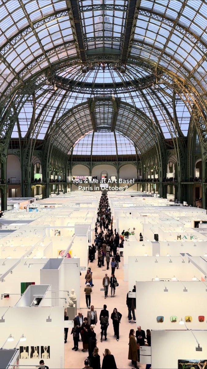 📩 Tag someone you’d like to attend Art Basel Paris with, from October 23–25! 🇫🇷 🎟️ Get your tickets: