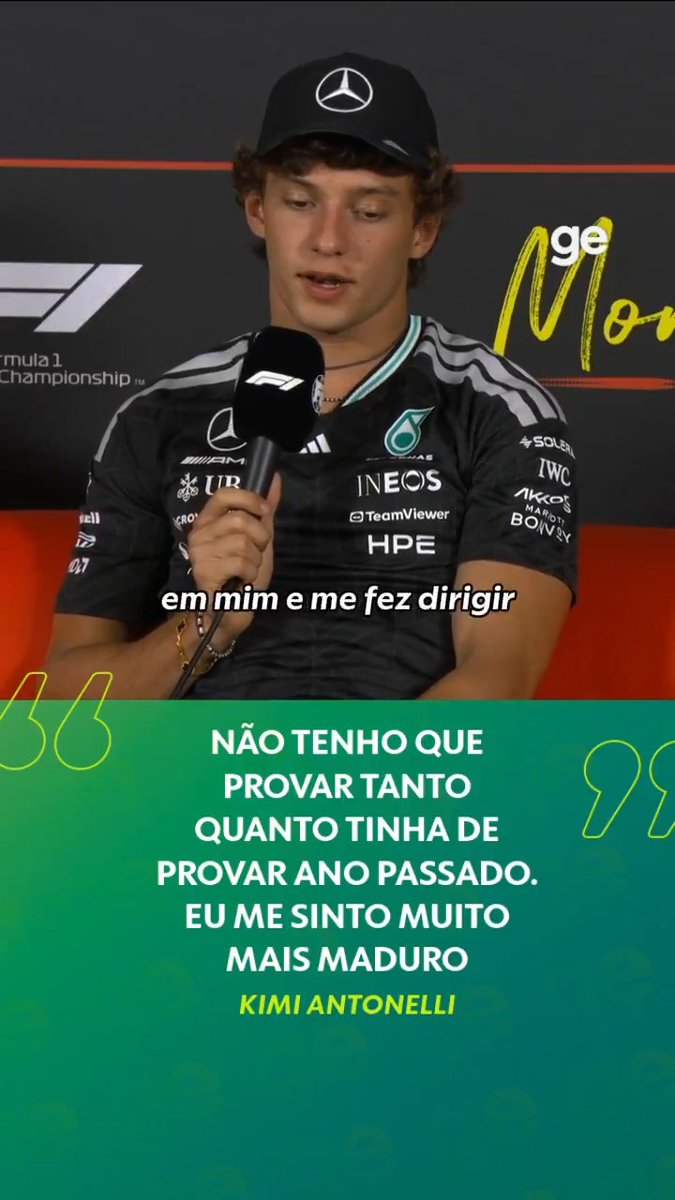 Kimi Antonelli conta que sente muito menos pressão em relação à temporada passada e diz que se sente mais maduro ao volante na Fórmula 1. #formula1 #gpdaitalia