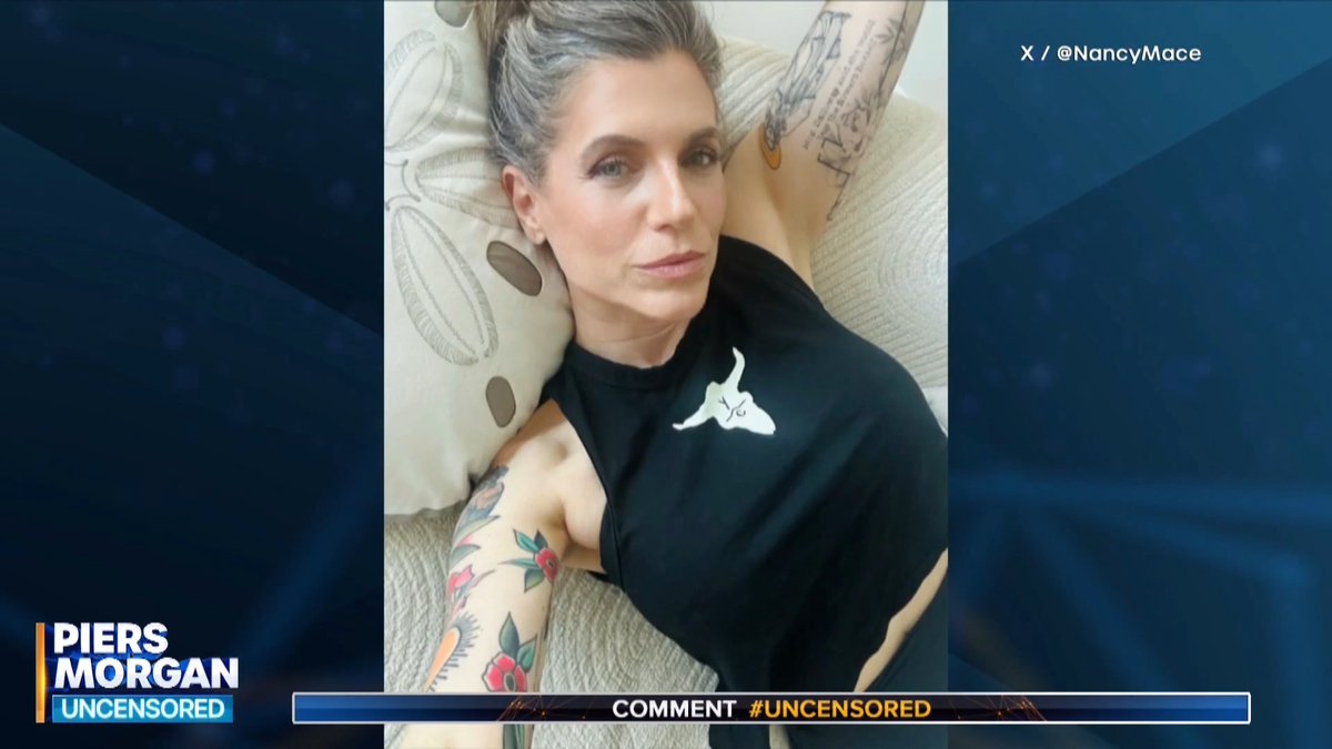 Nancy Mace to Piers Morgan: "I happen to be trolling people that had a very visceral reaction to seeing a woman with tattoos... I love my ink!" Nancy Mace tells Piers Morgan Carrie Prejean Boller: "No one cares." I'm DEAD. 😂😆