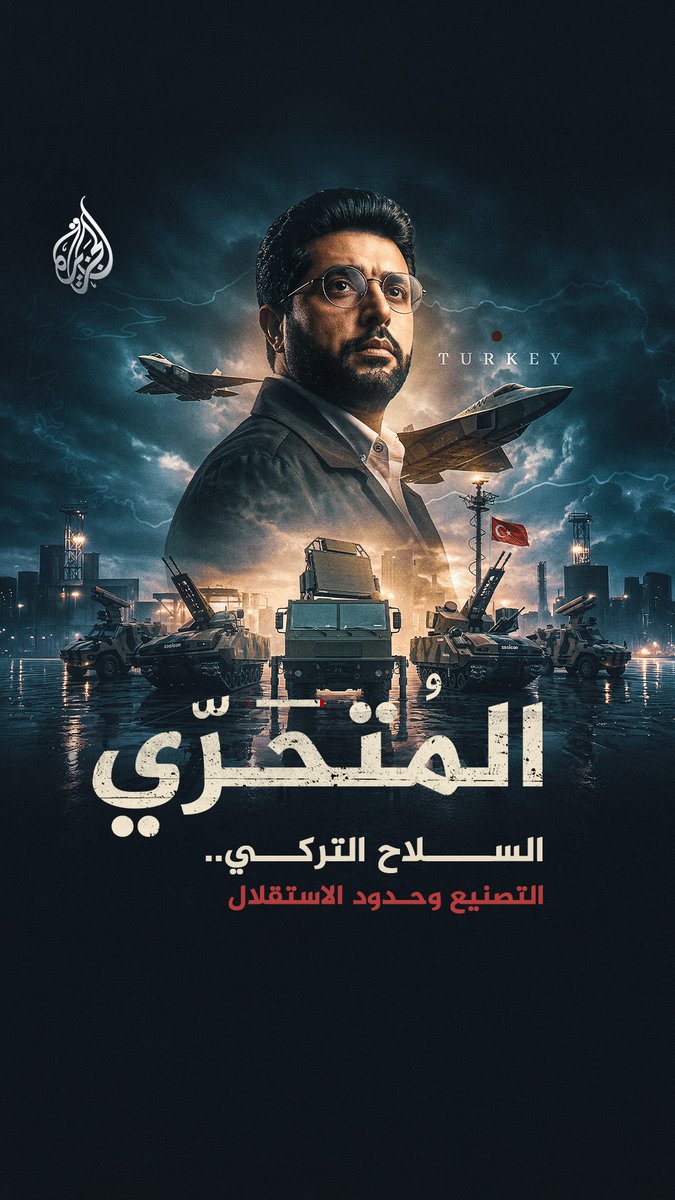 ⁨ #المتحري | 50 عامًا من بناء القوة.. كيف انتقلت تركيا من حظر السلاح إلى منافسة كبار مصنعيه؟ "السلاح التركي.. التصنيع وحدود الاستقلال".. الجمعة 22:05 بتوقيت مكة المكرمة على شاشة #الجزيرة 2 ومنصاتنا الرقمية⁩
