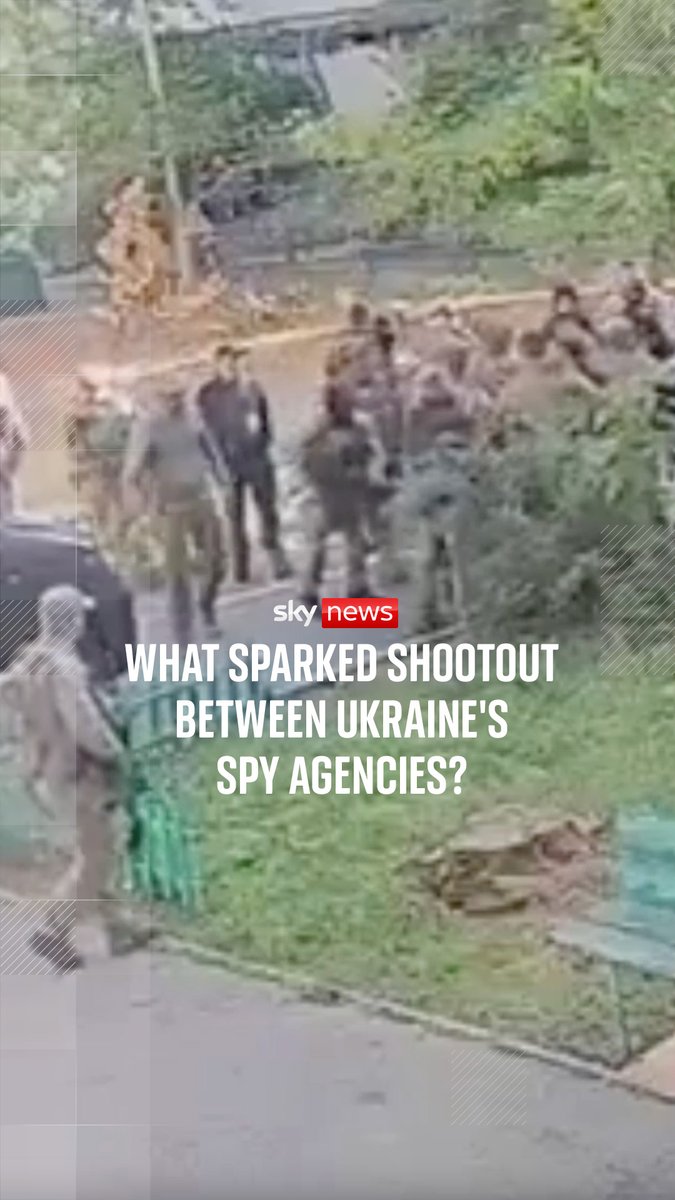 A shootout between Ukraine's military intelligence agency (HUR) and State Security Service (SBU) has broken out on the streets of Kyiv Three officers were injured in the gunfight, which Volodymyr Zelenskyy has condemned as 'absolutely disgraceful'.