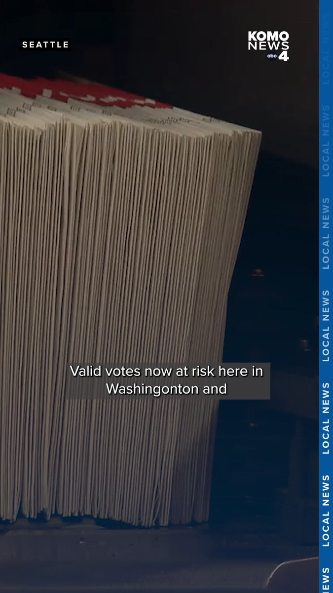 Mail-in voting may be under threat in Washington state and nationwide after a change in postmarking rules has led to more ballots being disqualified and not counted. The number of rejected ballots is surging under the changes by the United States Postal Service, and U.S. Sen. Maria Cantwell and Secretary of State Steve Hobbs are raising alarms with voters. The rate of ballots rejected for late postmarks, known as “too-lates,” jumped 32% statewide compared with Washington’s 2024 primary, according to data released by Cantwell, a Democrat, and Secretary of State Steve Hobbs. In 19 counties, the rate of late-postmarked ballots more than doubled. Mason and Stevens counties saw rates about four times higher than during the 2024 primary, they said. Link: #komo #komonews #komo4 #komo4news #seattle #seattlenews #washingtonnews #USPS #Postmarking #MailVoting #RejectedBallots #Ballots