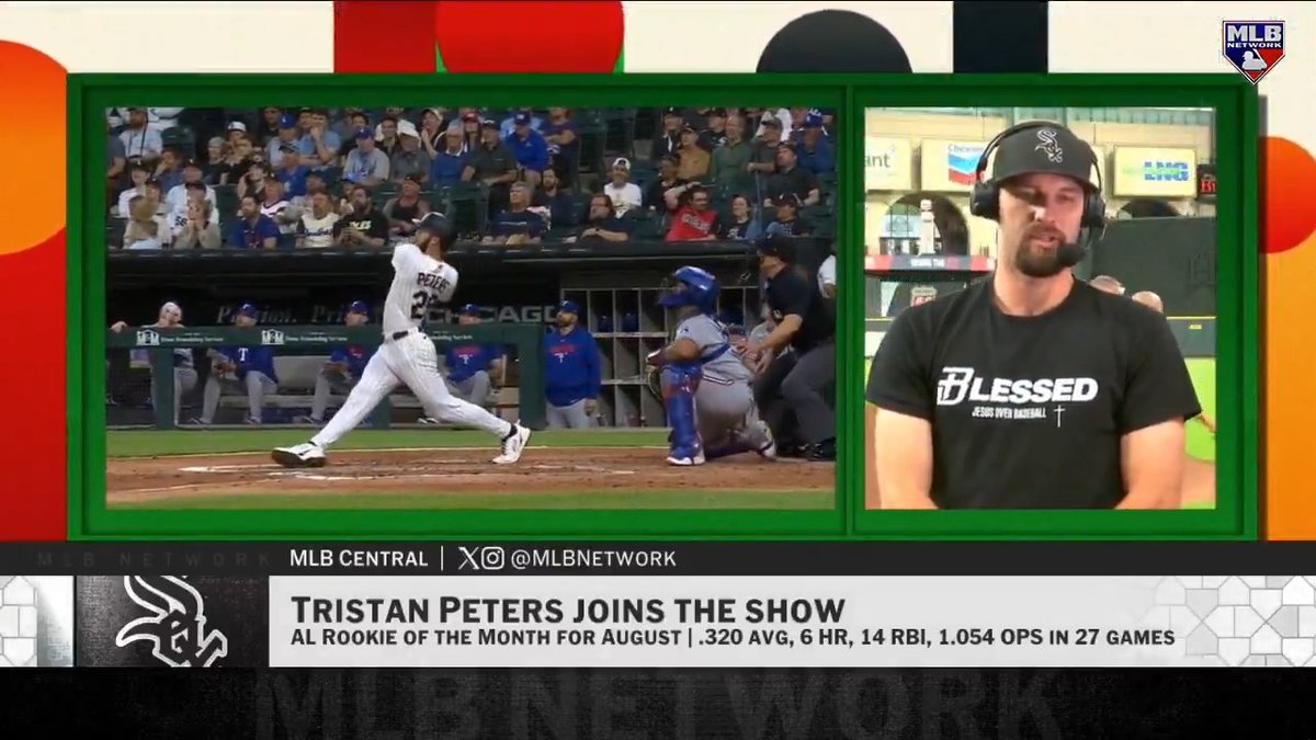What a year it's been for Tristan Peters, being named to the All-Star Game, hitting for the cycle and now being named AL Rookie of the Month for August! The Chicago White Sox outfielder joined #MLBCentral to discuss his baseball journey and the vibe inside Chicago's clubhouse.