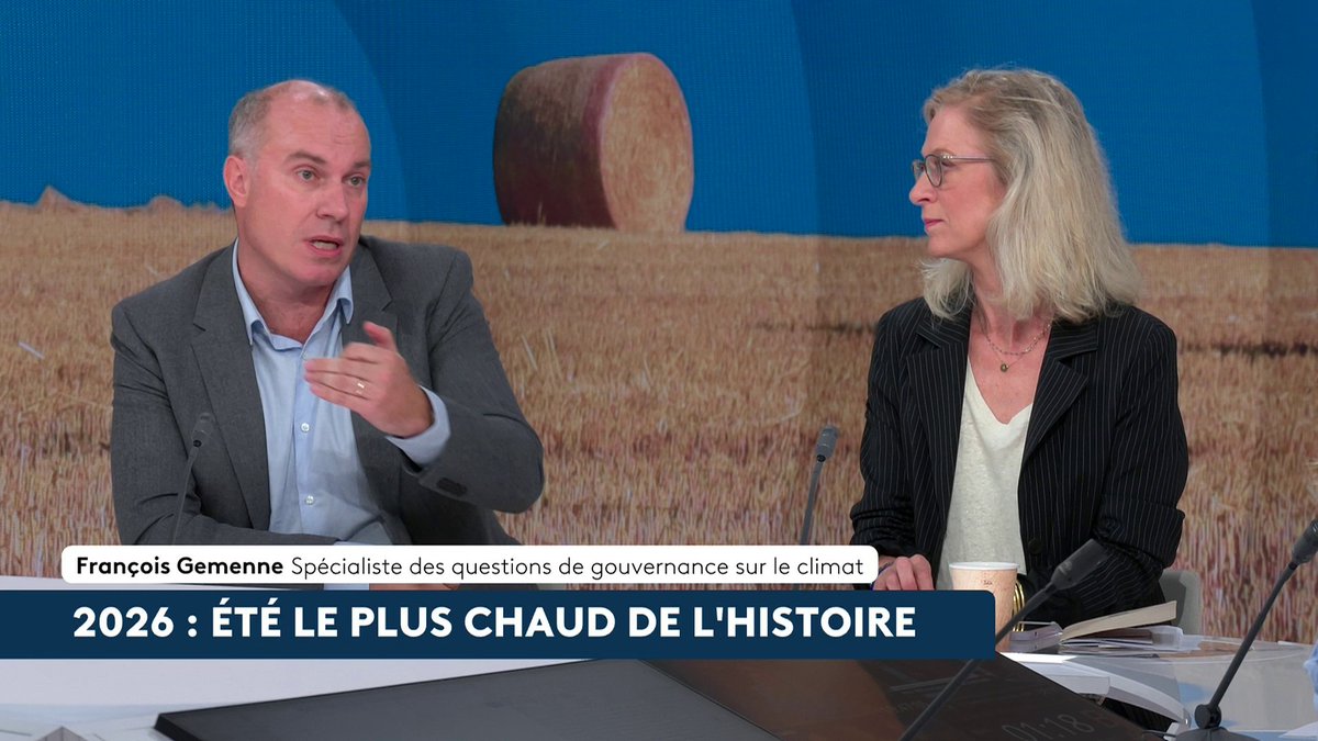 🔴 🗣️ "Il faut arrêter (...) de dire que c'est la transition qui va coûter cher. C'est la dépendance aux énergies fossiles, ce sont les conséquences du changement climatique qui nous coûtent cher", martèle le spécialiste du climat François Gemenne. Perrine Storme #AvantLe20h #canal16