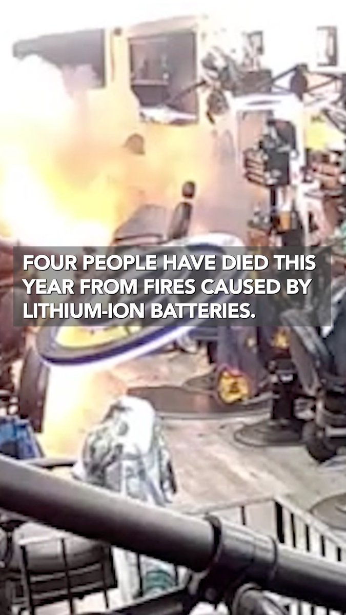 Zero to 100. That's how quickly lithium-ion batteries can explode, igniting fast-moving, deadly fires. So far in 2026, four people have died in fires caused by lithium-ion batteries. We remind all New Yorkers of the following safety messaging: ▪️ Where possible, charge and store batteries outside. ▪️ Only use certified lithium-ion batteries and micromobility devices. ▪️ NEVER charge batteries while sleeping or overnight. ▪️ NEVER block your exits. Following these safety tips could be the difference between life and death. Go to for more information.