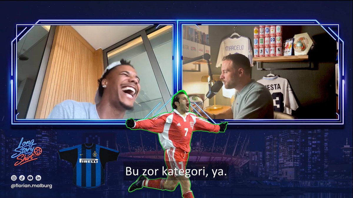 😅 Ismail Jakobs, katıldığı Quiz programında Inter formasını gördüğü anda 'Okan Buruk' diyor. — Sunucu: "Ya adamım, hocanı bu kadar iyi tanıdığını bilemem ki!"