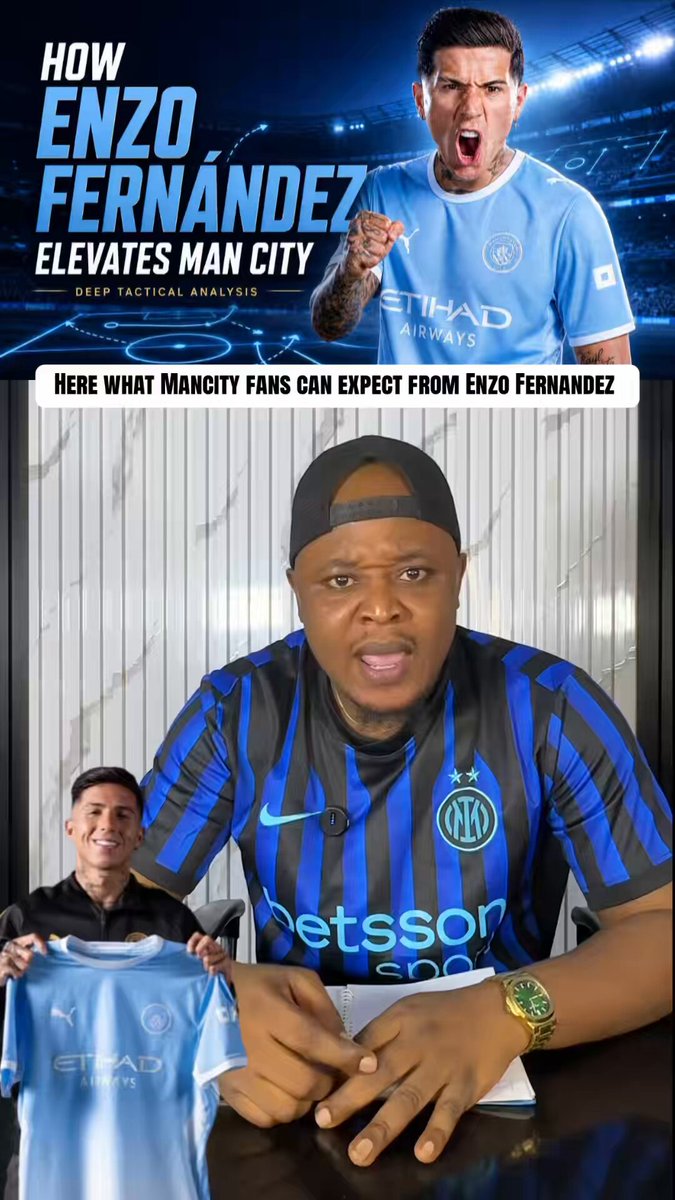 Enzo Fernández is not just another expensive Manchester City signing he could become the controller of Enzo Maresca’s midfield. His passing range, press resistance and ability to dictate the tempo will improve City’s build-up while allowing Cherki and Foden to operate closer to Haaland. Pair him with Elliot Anderson’s athleticism, and City may have constructed one of Europe’s most complete midfield partnerships.