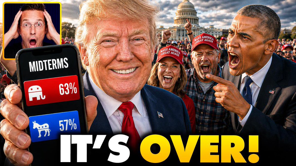New Polls Show Republican SURGE in Midterms... Dems DOOM in Crisis After Voter Reversal… Democrats entered the midterm cycle expecting a major advantage. New polling suggests that advantage may be shrinking. New Harvard-Harris: Republicans 51, Democrats 49 among likely voters, marking the first time the GOP lead in that metric since October 2025. Trump 44% approval, near 50% with likely midterm voters. GOP “definitely vote”: 63%. Dems: 57%. The momentum is building for Republicans. Time to start white pilling and end the black pilling. Get out and vote.
