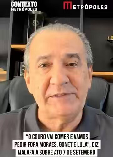 🚨AGORA - Silas Malafaia diz que o 7 de setembro tem tema livre, mas afirma que, com ele, Nikolas, Gayer e Magno Malta, o couro vai comer em cima de Moraes e Gonet “Vamos pedir fora Alexandre de Moraes, fora Paulo Gonet, fora Lula, com toda certeza.”