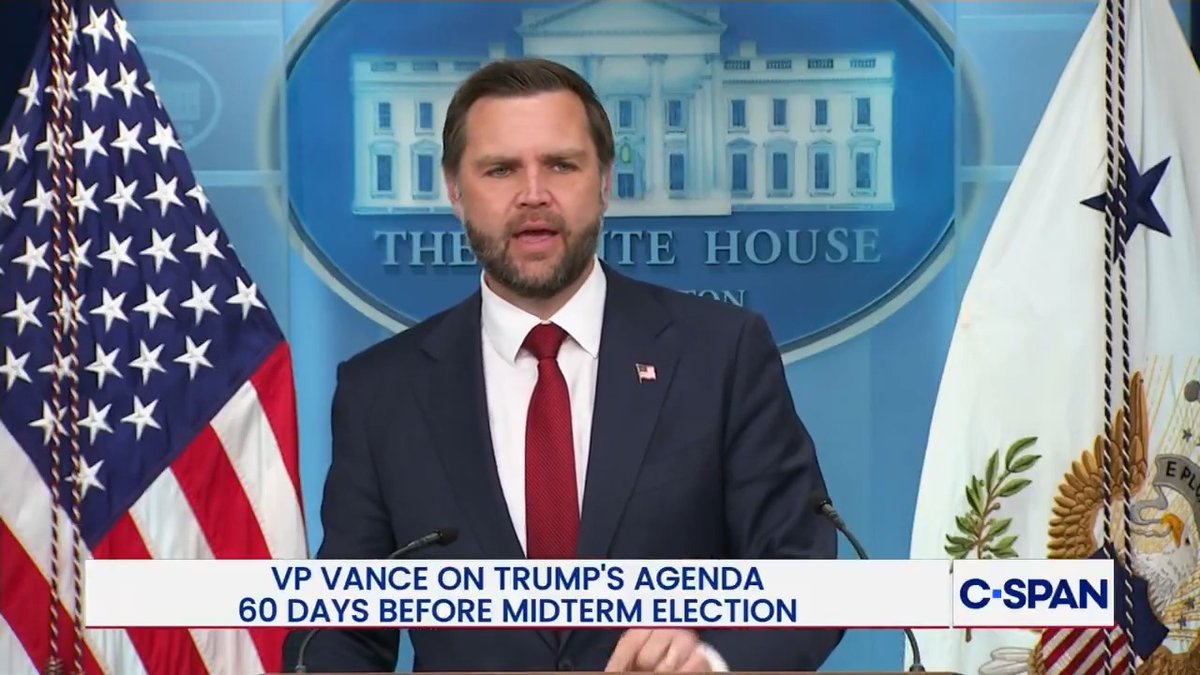 VP Vance gives elevator pitch on voting for Republicans over Democrats for the midterm elections: "There are a bunch of crazy people, elect the common sense people to Washington, and we'll keep on doing great work."