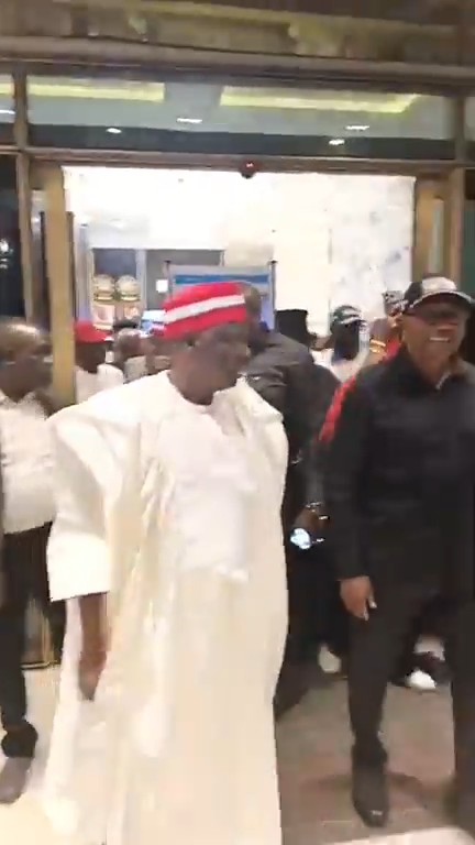 NDC presidential candidate, Mr. Peter Obi, and his Vice Presidential Candidate, Rabiu Musa Kwankwaso, leave tonight after concluding their town hall meeting in Rivers State.
