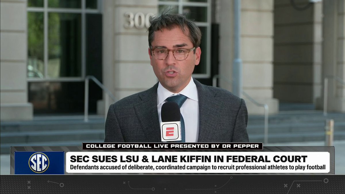 "It is a truly surreal scene." Pete Thamel details the latest on the SEC suing LSU and Lane Kiffin in federal court ✍️