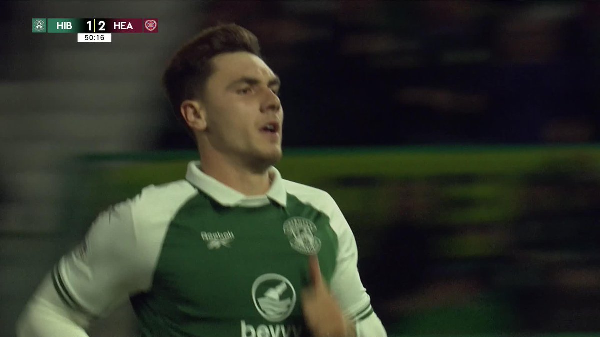 What a strike that is from Adam Mayor! 💥 Just the start Hibernian Football Club wanted to this second half 🥬