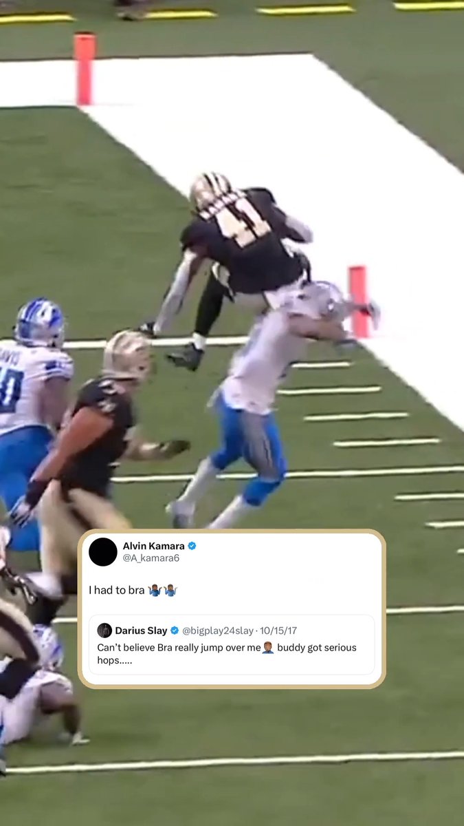 Rookie AK with the hops 😮💨 📺 #NOvsDET 9/13 on FOX
