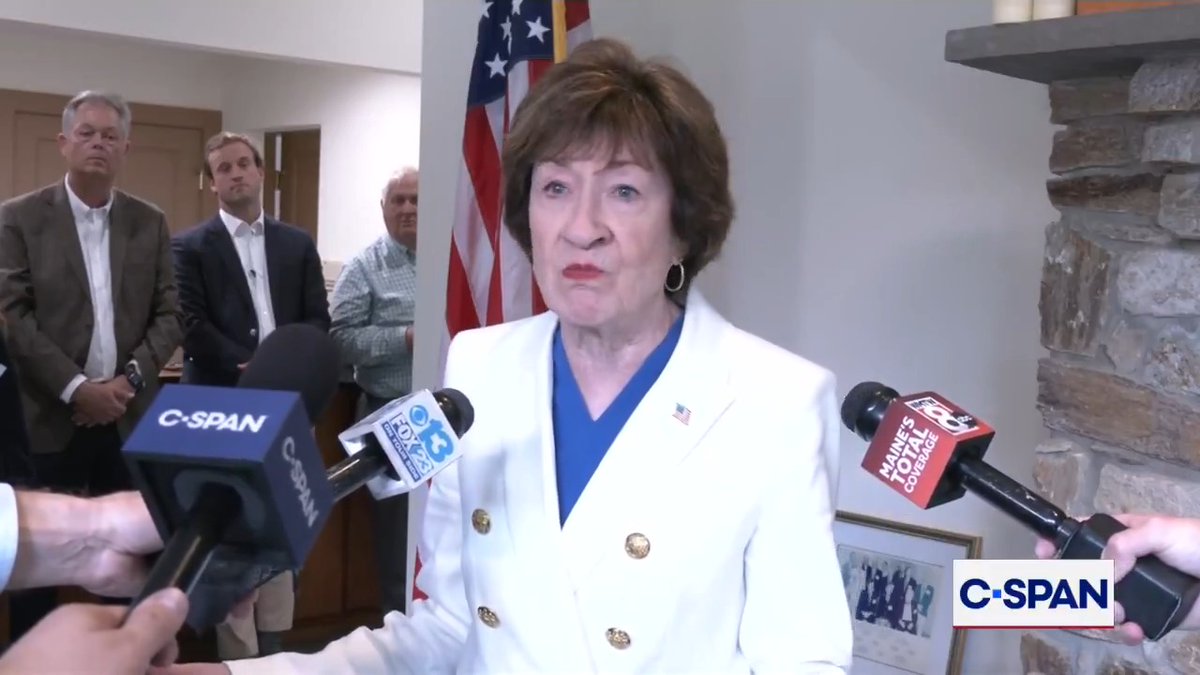 Senator Susan Collins on Elon Musk's donations to the campaign: "I wasn't aware of that donation…I had not heard that there was a specific donation."